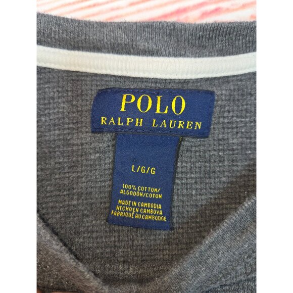 Ralph Lauren Polo Thermal Long Sleeve Crew Neck Sweater  Large‎ - Picture 4 of 6